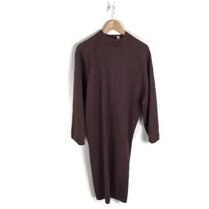 Vintage Azzedine Alaia Dress 80s Wool Blouson Knit